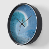 Blaue Welle Uhr (Winkel)