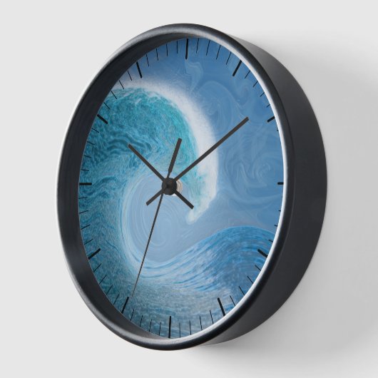 Blaue Welle Uhr (Winkel)