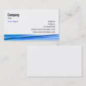 Blaue Welle Visitenkarte (Vorne/Hinten)