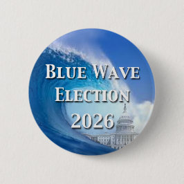 Blaue Welle Wahl 2026 Button