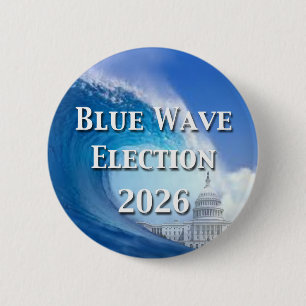 Blaue Welle Wahl 2026 Button