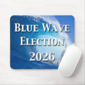 Blaue Welle Wahl 2026 Mousepad (Mit Mouse)