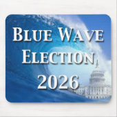 Blaue Welle Wahl 2026 Mousepad (Vorne)