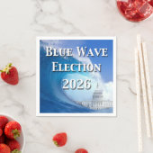 Blaue Welle Wahl 2026 Serviette (Beispiel)
