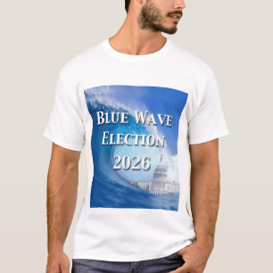 Blaue Welle Wahl 2026 T-Shirt
