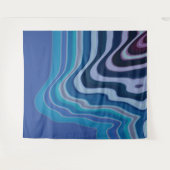 Blaue Welle Wandteppich (Vorderseite (Horizontal))