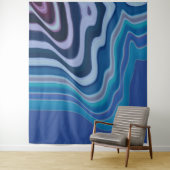 Blaue Welle Wandteppich (Beispiel)