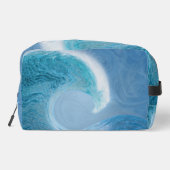 Blaue Welle Waschbeutel (Rückseite)