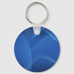 Blaue Wellen Abstrakter Schlüsselanhänger