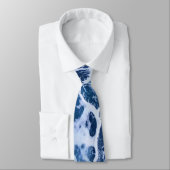 Blaue Wellen am Meer Krawatte (Gebunden)