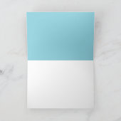 Blaue Wellen brechen Karte (Innenseite)
