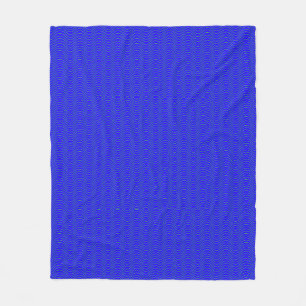 Blaue Wellen Fleecedecke
