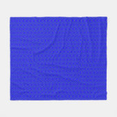 Blaue Wellen Fleecedecke (Vorderseite (Horizontal))