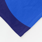 Blaue Wellen Fleecedecke (Ecke)