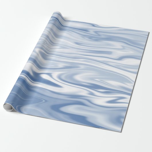 Blaue Wellen Geschenkpapier (Ungerollt)