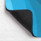 Blaue Wellen im Retrostil des Ozeans Mousepad (Ecke)