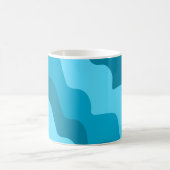 Blaue Wellen Kaffeetasse (Mittel)