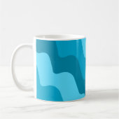 Blaue Wellen Kaffeetasse (Links)