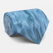 Blaue Wellen Krawatte (Gerollt)