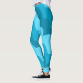 Blaue Wellen Leggings (Links)