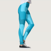 Blaue Wellen Leggings (Rechts)