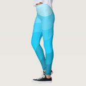 Blaue Wellen Leggings (Links)