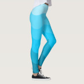 Blaue Wellen Leggings (Rechts)