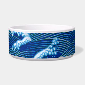 Blaue Wellen Napf