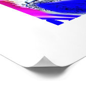 Blaue Wellen Poster (Ecke)