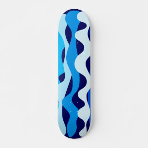 Blaue Wellen Skateboard