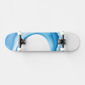 Blaue Wellen Skateboard (Horizontal)