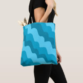 Blaue Wellen Tasche (Von Nahem)