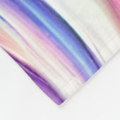 Blaue Wellen Twirbel und Wirbel Muster Fleecedecke (Ecke)