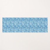 Blaue Wellen Yogamatte (Vorderseite (Horizontal))