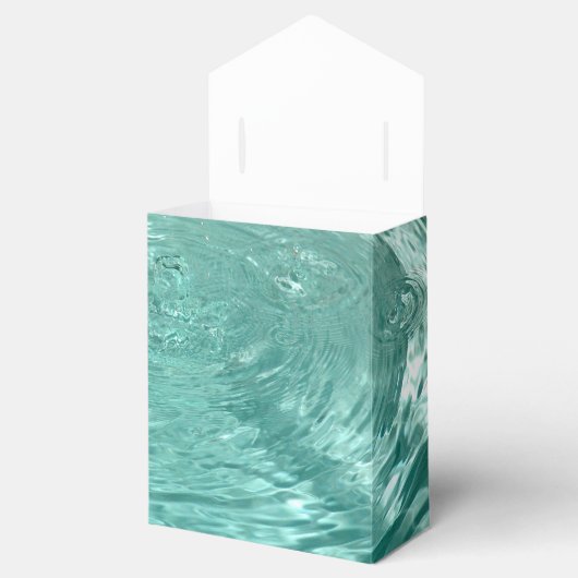Blaue Wellenbrecher Wasser fällt Gefälligkeitsboxe Geschenkschachtel (Geöffnet)