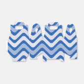 Blaue Wellenlinien-Muster Geschenkschachtel (Ungefaltet)