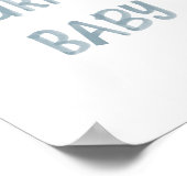 Blaue Wellenreitschilder Poster (Ecke)