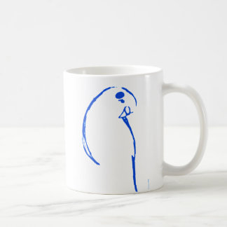 Blaue Wellensittich-Tasse Kaffeetasse