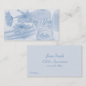 Blaue Wellness-Center-Geschäfts-Karte Visitenkarte (Vorne/Hinten)