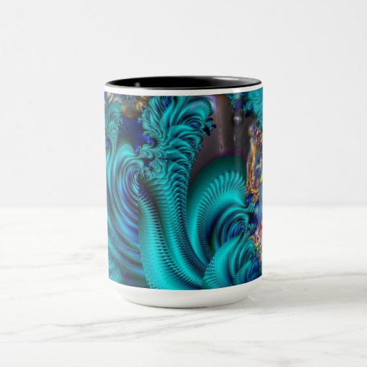 Blaue Welt Tasse (Zentrum)