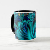 Blaue Welt Tasse (Vorderseite Links)