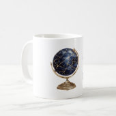 Blaue Weltkugel Träume Kaffeetasse (Vorderseite Links)