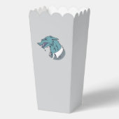 Blaue Werwolf-Popcorn-Schachteln Geschenkschachtel (Vorderseite)