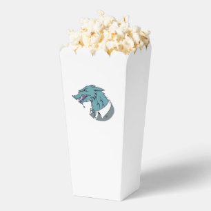 Blaue Werwolf-Popcornboxen Geschenkschachtel