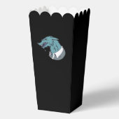 Blaue Werwolf-Popcornboxen Geschenkschachtel (Vorderseite)