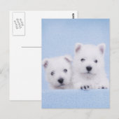 Blaue Wesen Postkarte (Vorne/Hinten)