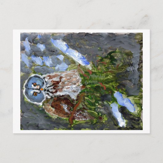 Blaue Weste-Postkarte Postkarte (Vorderseite)