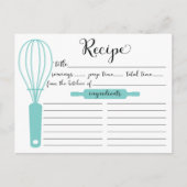 Blaue Whiskenkarte mit moderner Handschrift Postkarte (Vorderseite)