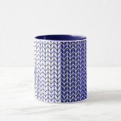 BLAUE & WHITE STRICK Navy Combo Tasse (Zentrum)