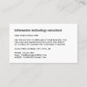 Blaue Wi-Fi-Logos, Informationstechnologie, Comput Visitenkarte (Rückseite)